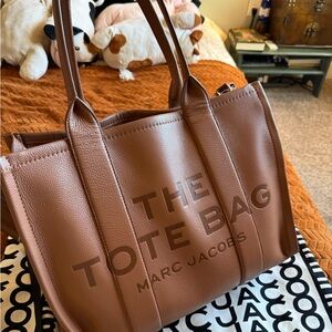 Marc Jacobs Tan Leather Tote Bag